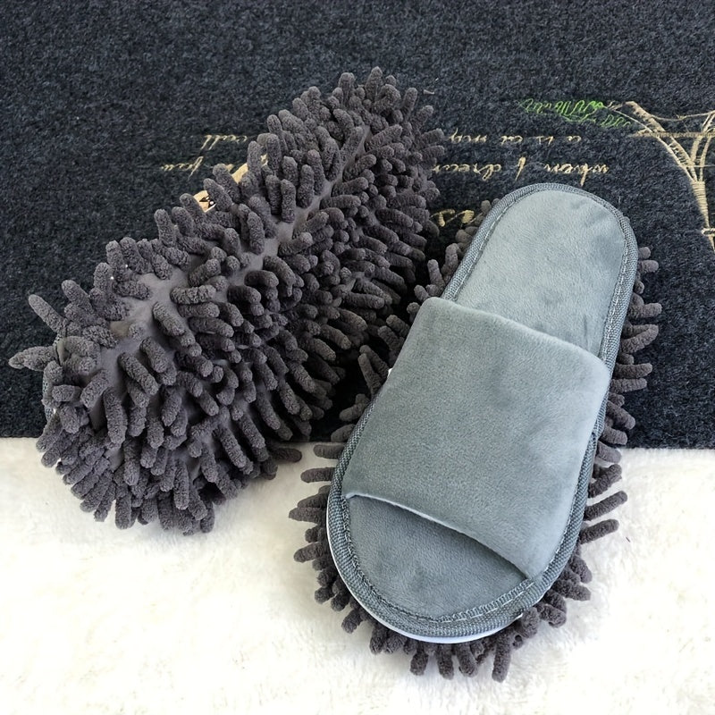 1 Pair of Detachable Floor Cleaning Slippers, Ultra-Soft and Quiet Floor Cleaning Slippers, One Size Fits All, Cleaning Supplies, Cleaning Tools, Bathroom Supplies, Reusable Cleaning Cloth