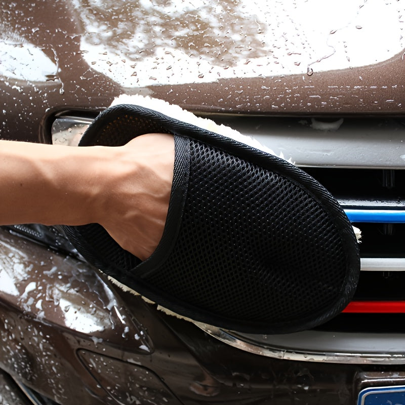 Ultra-Soft Microfiber Car Cleaning Glove, 9.84" x 3.5", Perfect for Auto Detailing & Maintenance