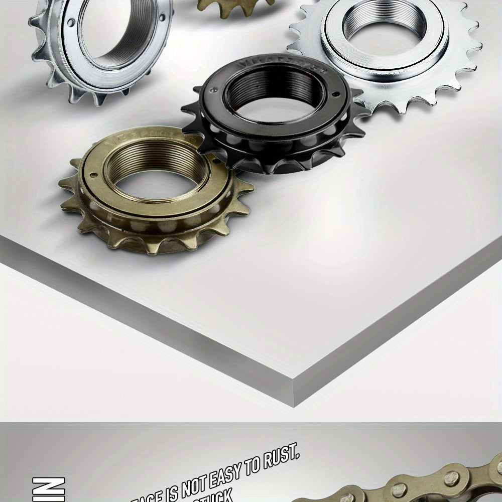 1pc VG Sports 16T/18T/20T/22T/24T 34MM Bicycle Flywheel Single Speed Bicycle Flywheel Sprocket 1 Speed Gear For BMX Flywheel Sprocket Gear Bike Accessories