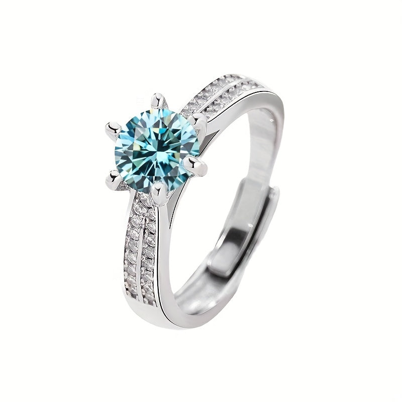 Tancise Original 925 Sterling Silvery Ring Moissanite Moissanite with Certificate Fine Jewelry Wedding Engagement Rings for Women
