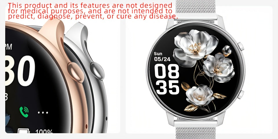Smartwatch with Wireless Call/Dial, Female Functions, Sleep, 19 Sports Modes, Music Player, Pedometer - Perfect Birthday Gift for Men & Women, Christmas, Halloween, Smartwatches For Android & Ios
