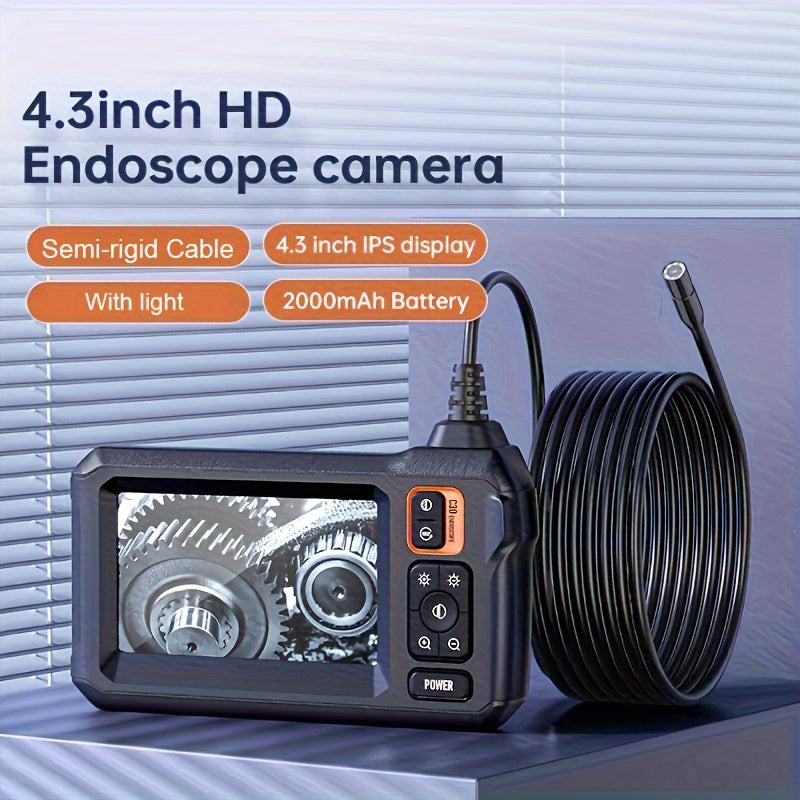 1pc Pro Industrial Borescope Inspection Camera - 8mm High-Definition Camera,