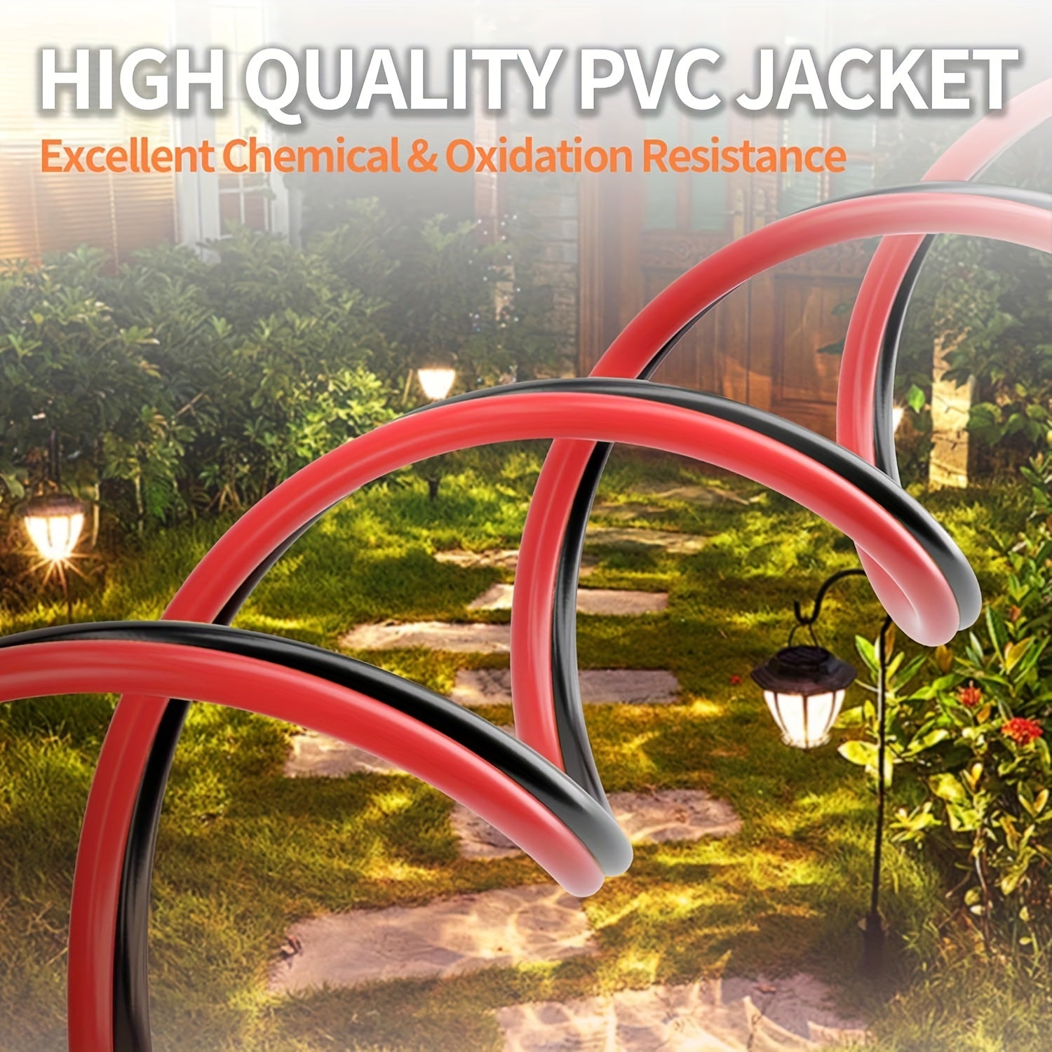 1pc 12 Gauge Twin Conductor Wire, 110V/220V Metal Electrical Cable, Red and Black PVC Insulated Copper Clad Aluminum Extension Cord for High Powered Speakers, LED, Automotive - No Battery Required