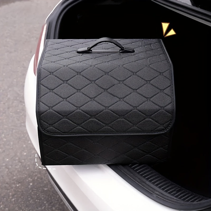 1pc Car Trunk Organizer Storage Box Collapsible Auto Cargo Storage Container Toys Food Storage Bag Car Stowing Automotive Accessories