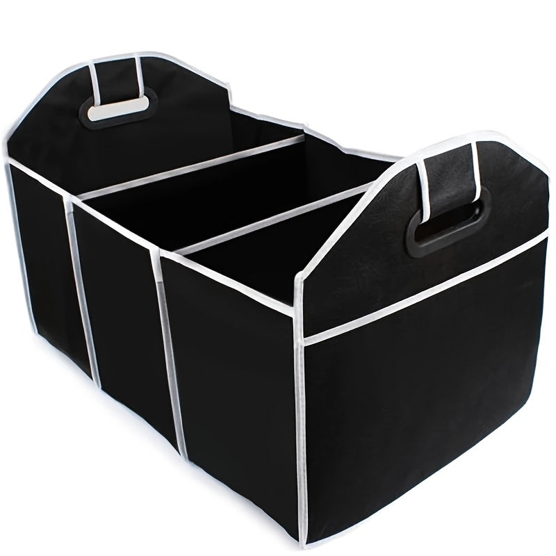 Car Trunk Cargo Storage Bag, Foldable Black Storage Box For Car And Trunk