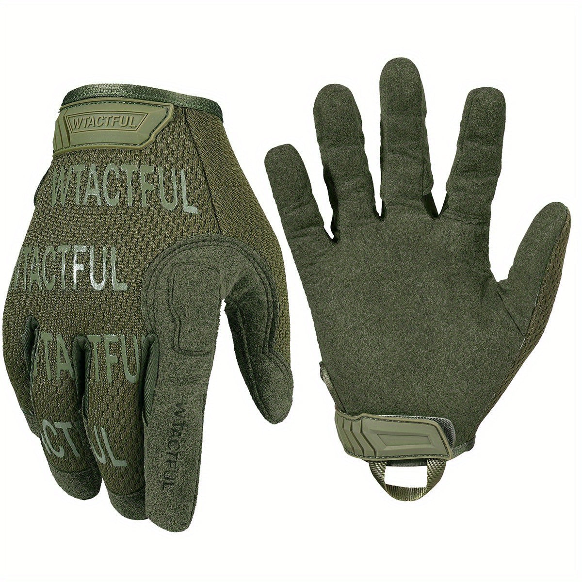 1 Pair Full Finger Thickened Windproof Touch Screen Gloves - Water Resistant, Anti-Slip, and Breathable