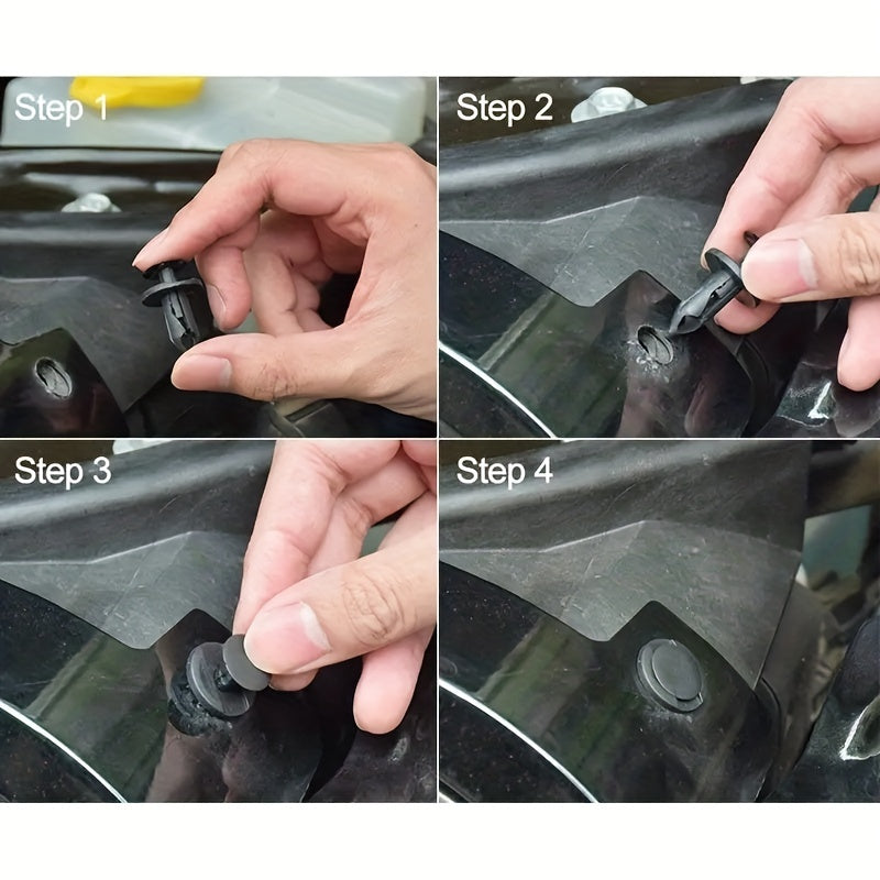 Automotive Plastic Buckle Mixed Universal Body Fixing Screw Clip Nylon Clip [Model: HE26] [OPP Bag Packaging] [Combined 60pcs, Separate 100pcs]