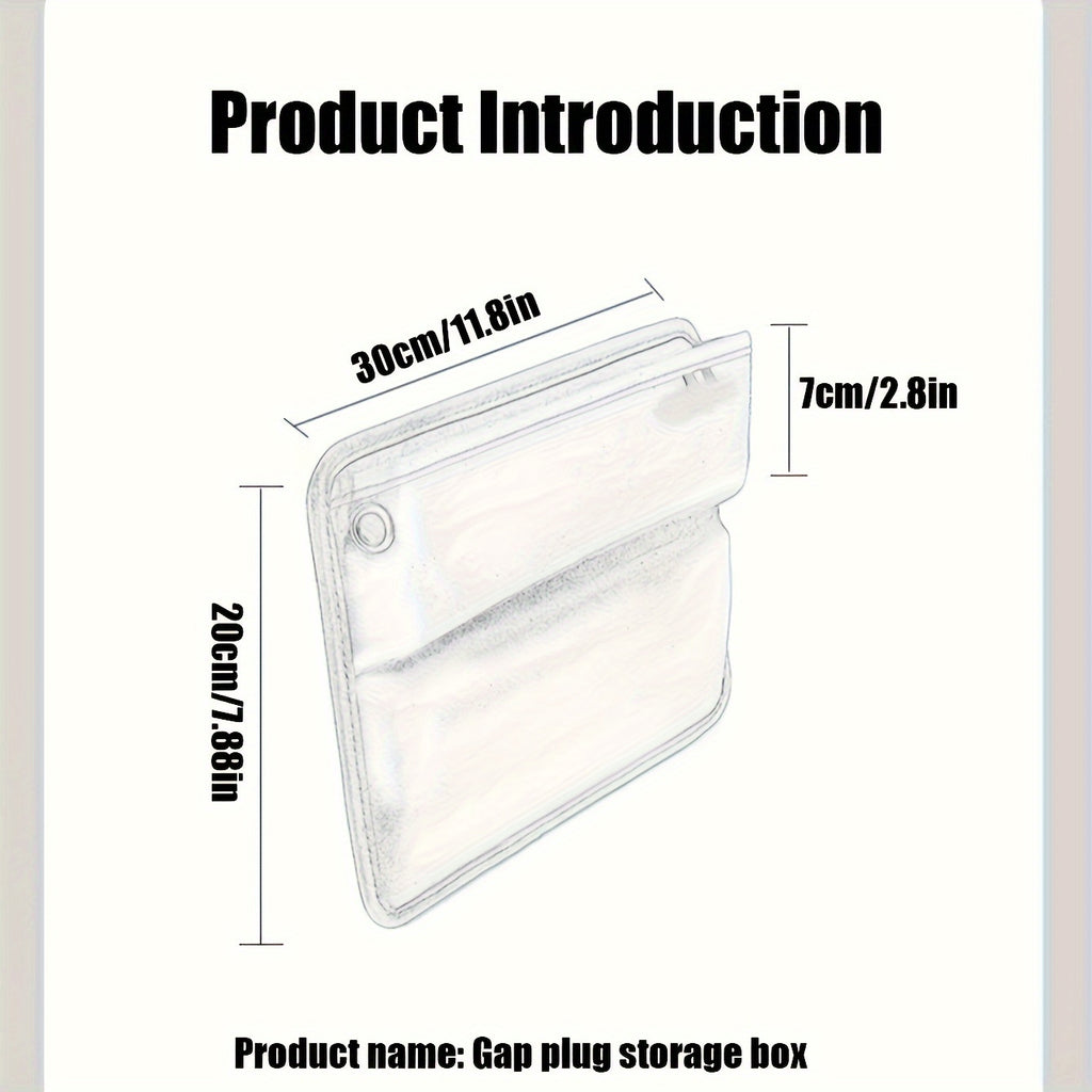 2pcs Automotive Supplies Automotive Slit Storage Box PU Leather Material Car Storage Bag General Car Seat Slot Storage Box Large Capacity