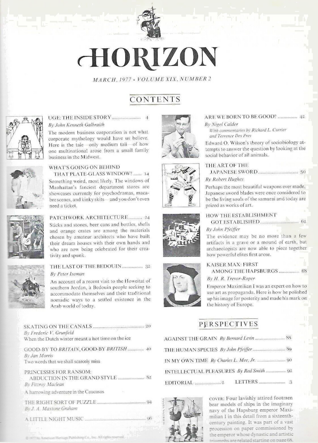 3 - HORIZION MAGAZINES HC 1977 (See Sellers Description)        B=21        L-31
