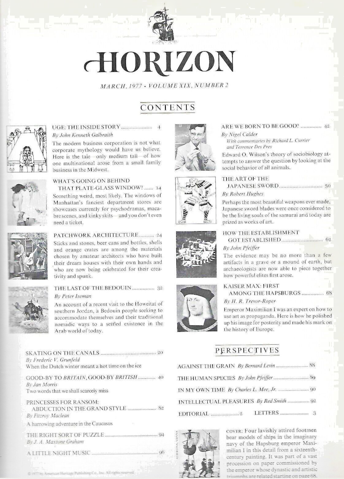 3 - HORIZION MAGAZINES HC 1977 (See Sellers Description)        B=21        L-31