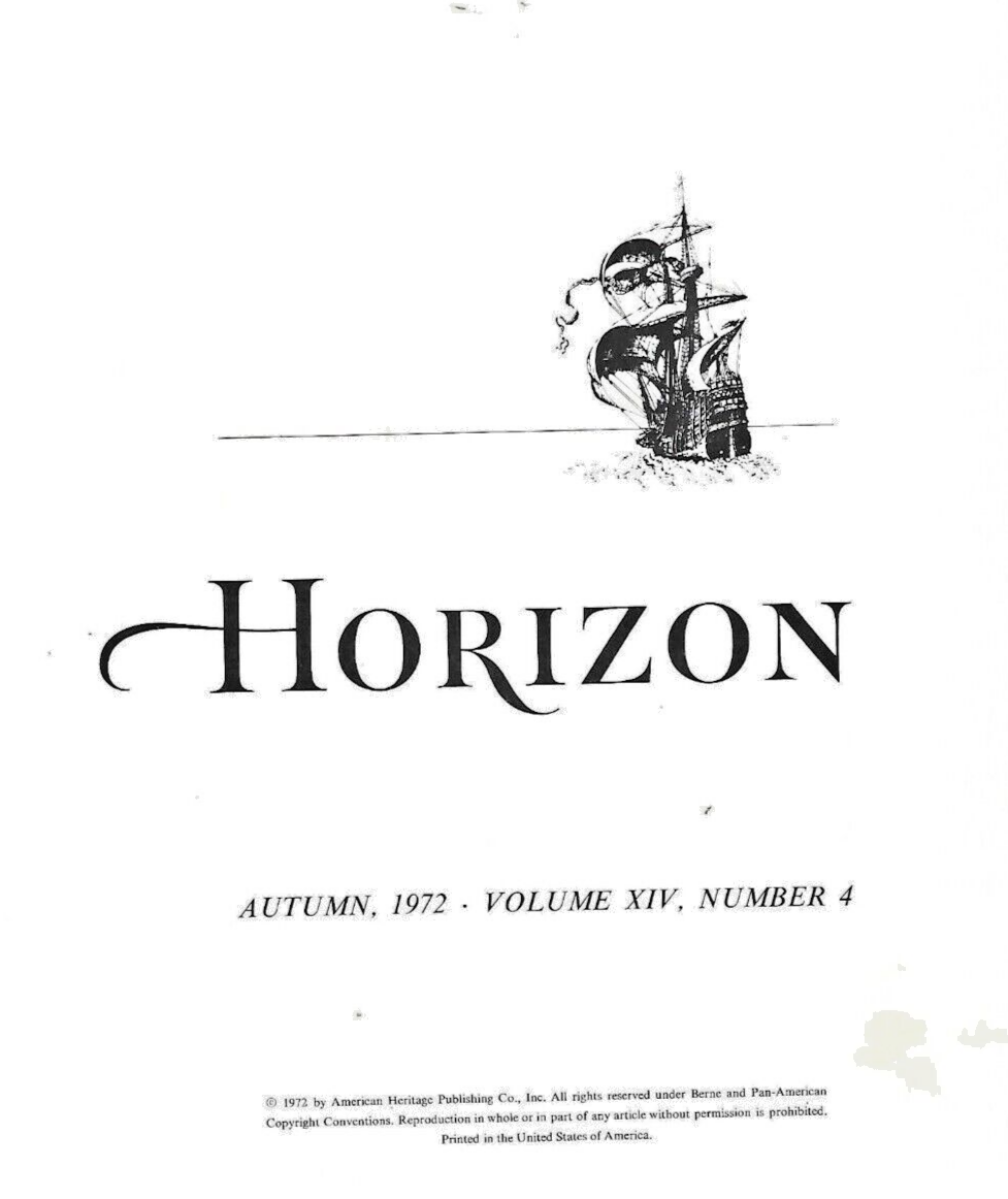 5- HORIZON MAGAZINES H/C 1972/1976 SEE DETAILS SELLERS DESCRIPTION          B-13