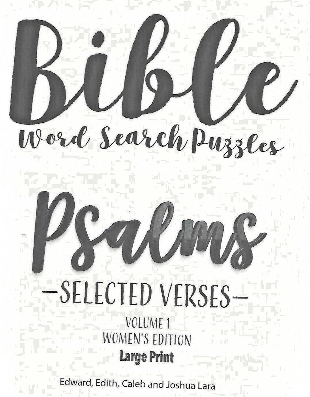 BIBLE WORD SEARCH PUZZLES VOLUME 1 WOMEN'S EDITION                          B-18
