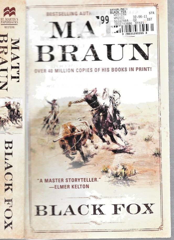 Black Fox 1972 PB by Matt Braun VG B-31