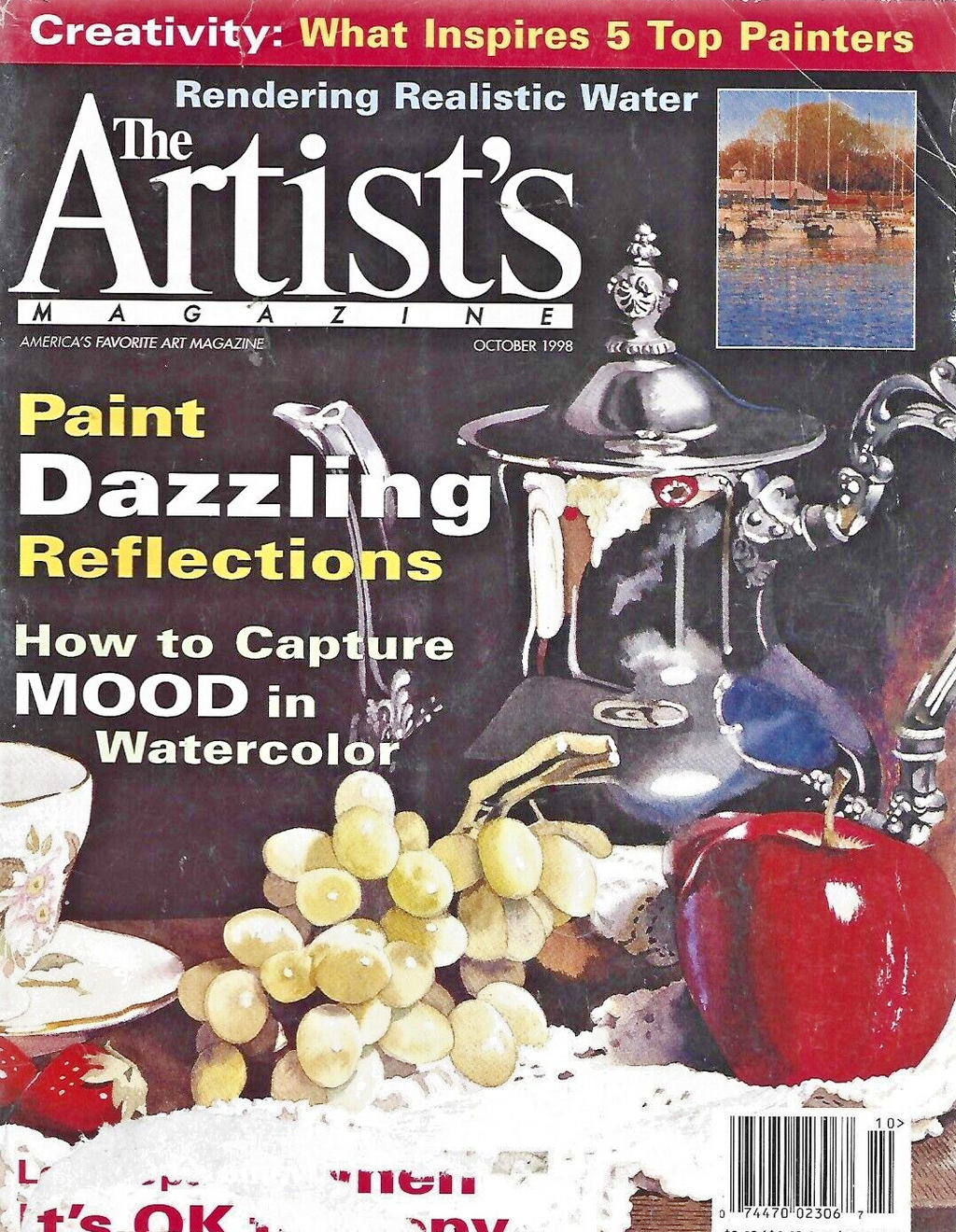 6-THE ARTIST'S MAGAZINES"  FEB 98- MARCH 98- APRIL 98- JUNE 98- AUG 98- OCT  B13