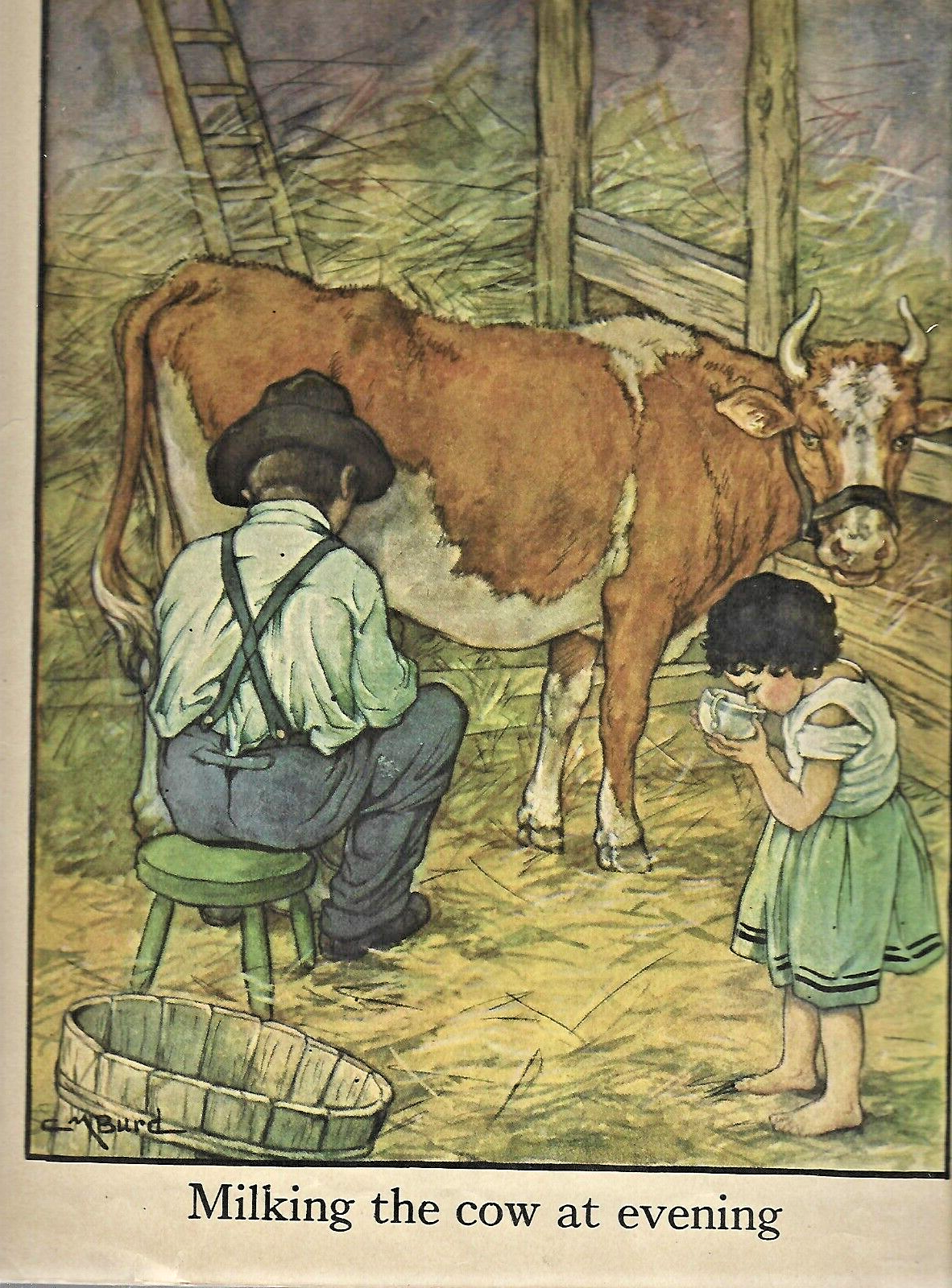 A Child's Garden of Verses Saalfied #935 Vintage Cover w 12 pages C.M. Burd B7