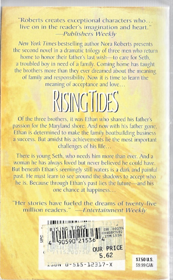 Rising Tides 1998 PB by Noraa Roberts VG B-31