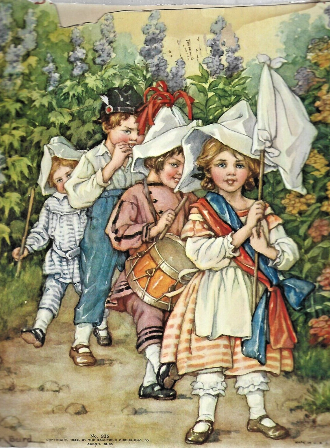 A Child's Garden of Verses Saalfied #935 Vintage Cover w 12 pages C.M. Burd B7