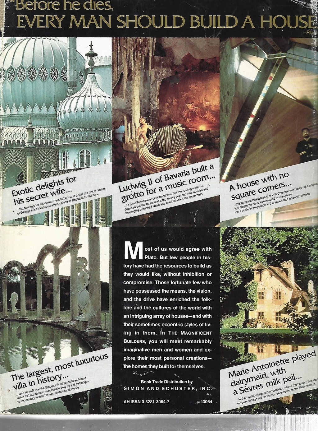 The Magnificent Builders and their Dream Houses by Joseph Thorndike 1978 HC B-21