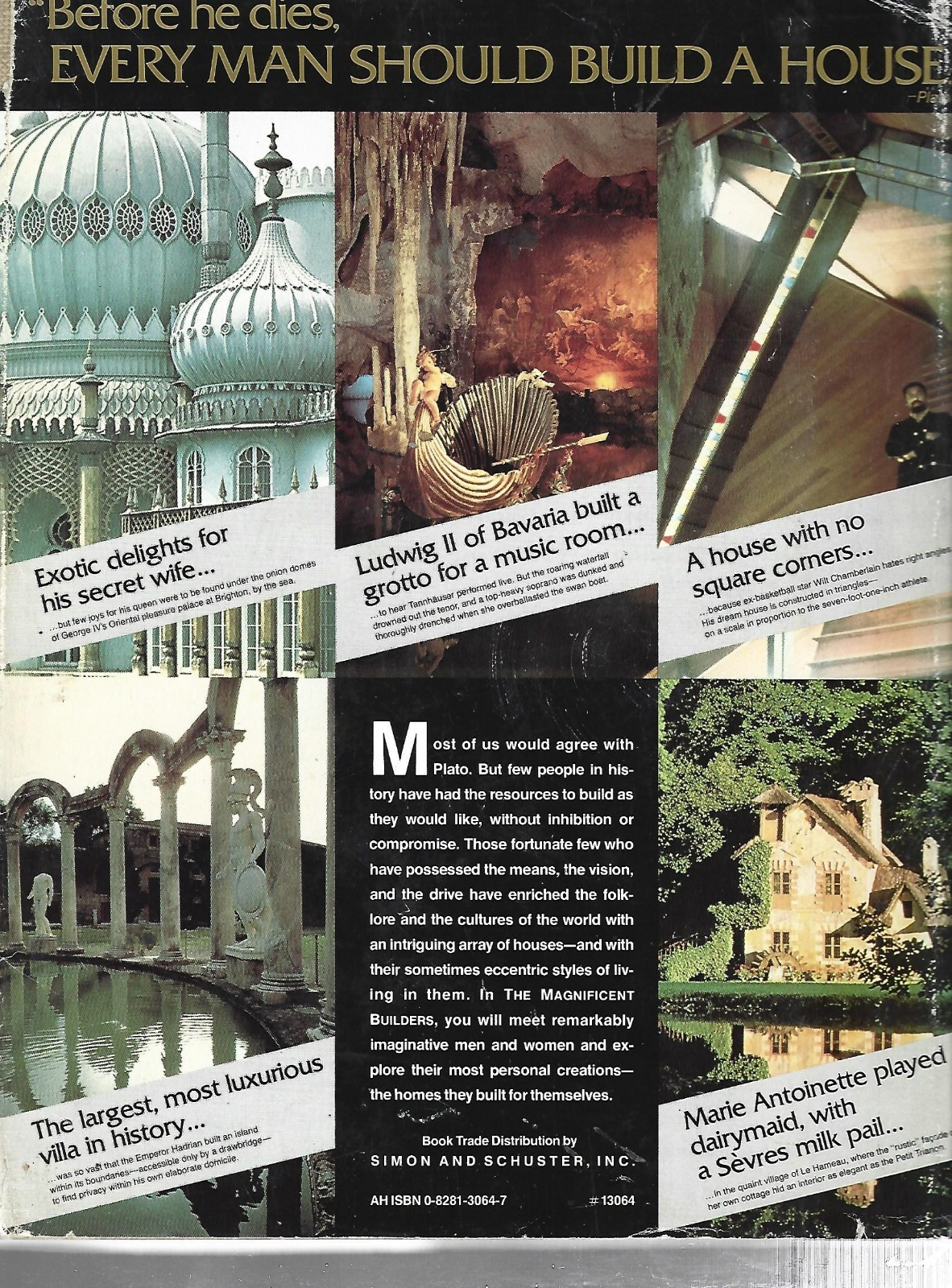 The Magnificent Builders and their Dream Houses by Joseph Thorndike 1978 HC B-21