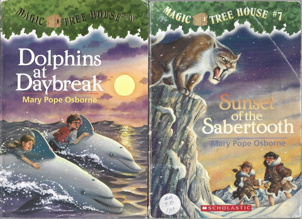 Magic Treehouse7,9,17,23 & Dinosaur Field Guide 1,by Mary Pope Osborne, PB  B32