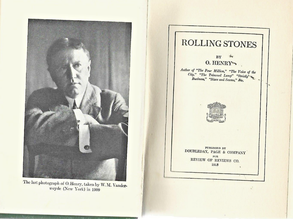 1915 "Rolling Stones" by O. Henry (About 35 Short Stories)see pictures...   B-4