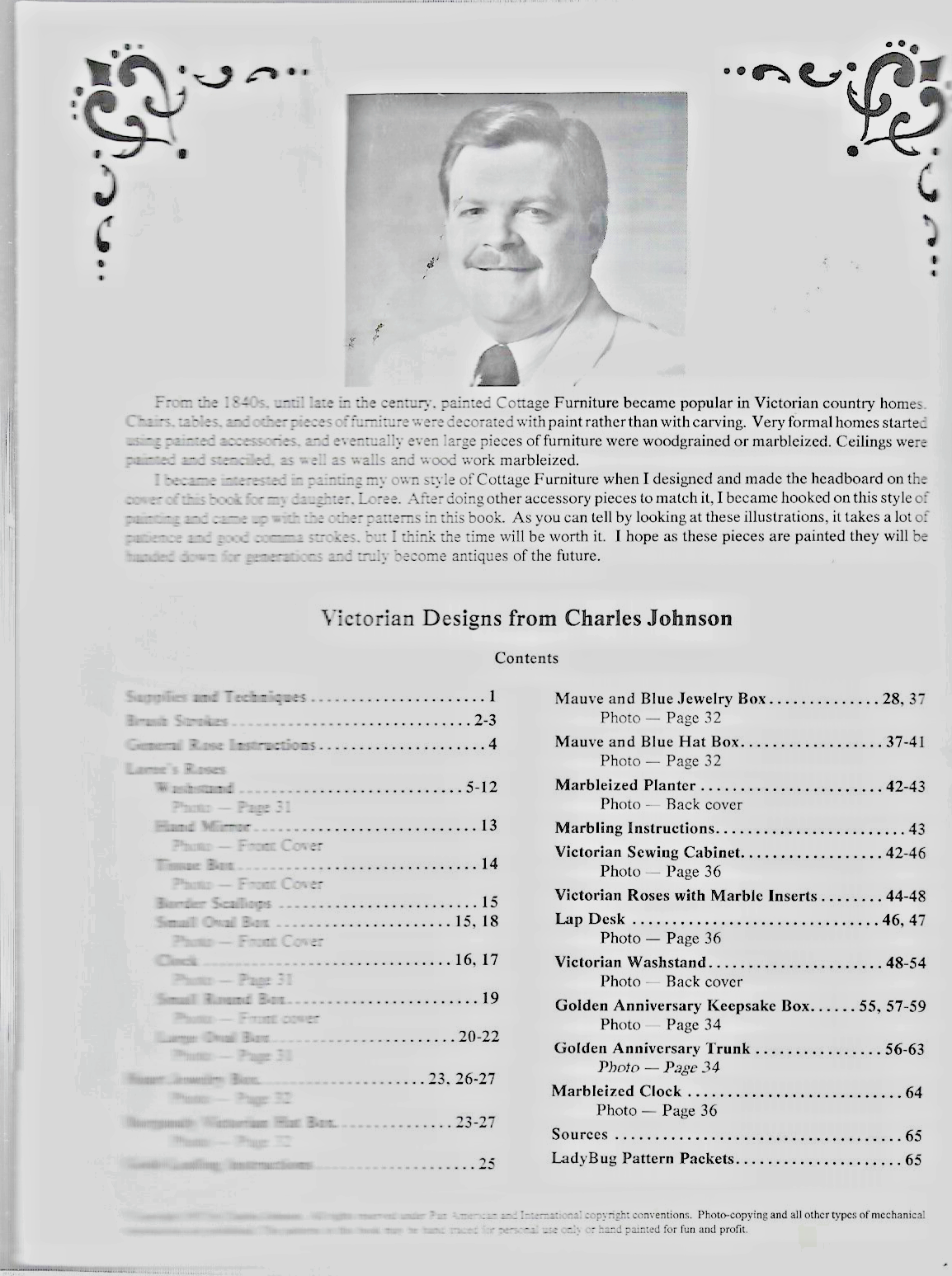 Victorian Designs by Charles Johnson Decorative Painting Book            BOX # 5