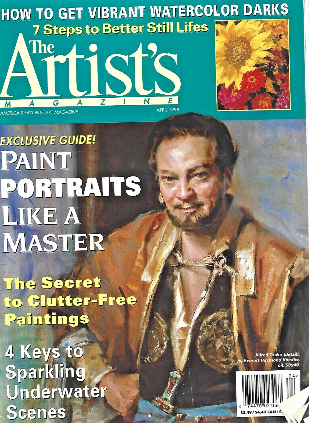 6-THE ARTIST'S MAGAZINES"  FEB 98- MARCH 98- APRIL 98- JUNE 98- AUG 98- OCT  B13