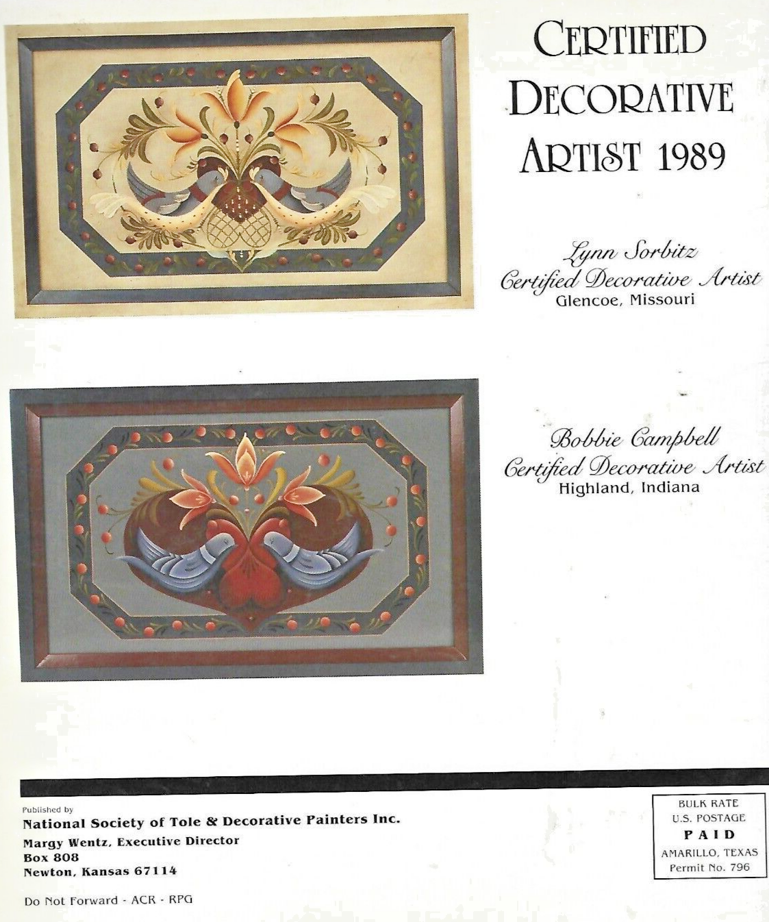 3-THE DECORATIVE PAINTER Magazines 1989/1990"Very Good"                     B-18