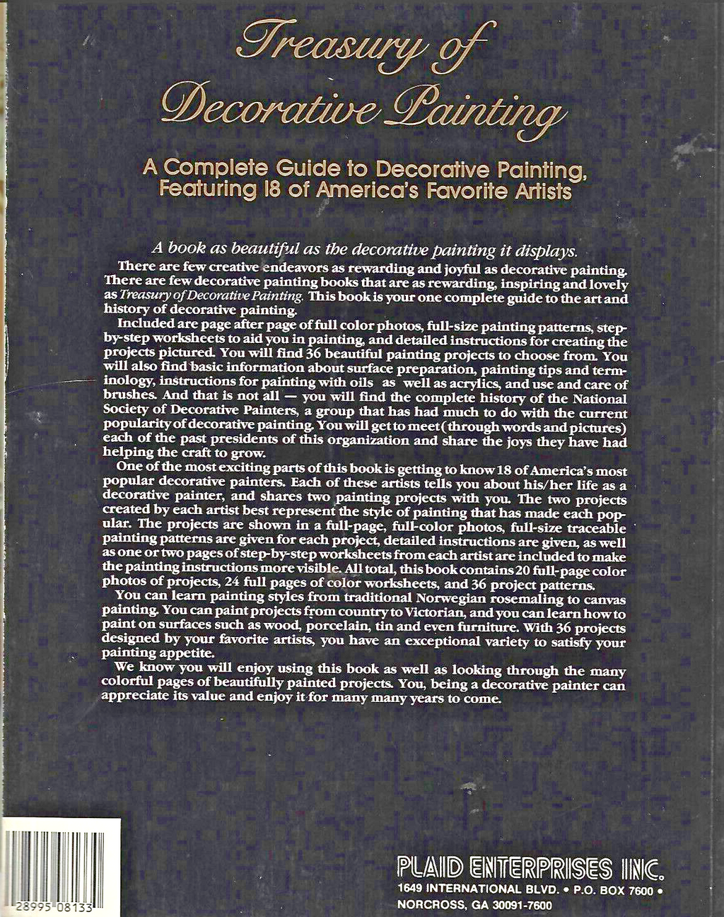 TREASURY OF DECORATIVE PAINTING BY 18 AMERICAN ARTISTS             B-1