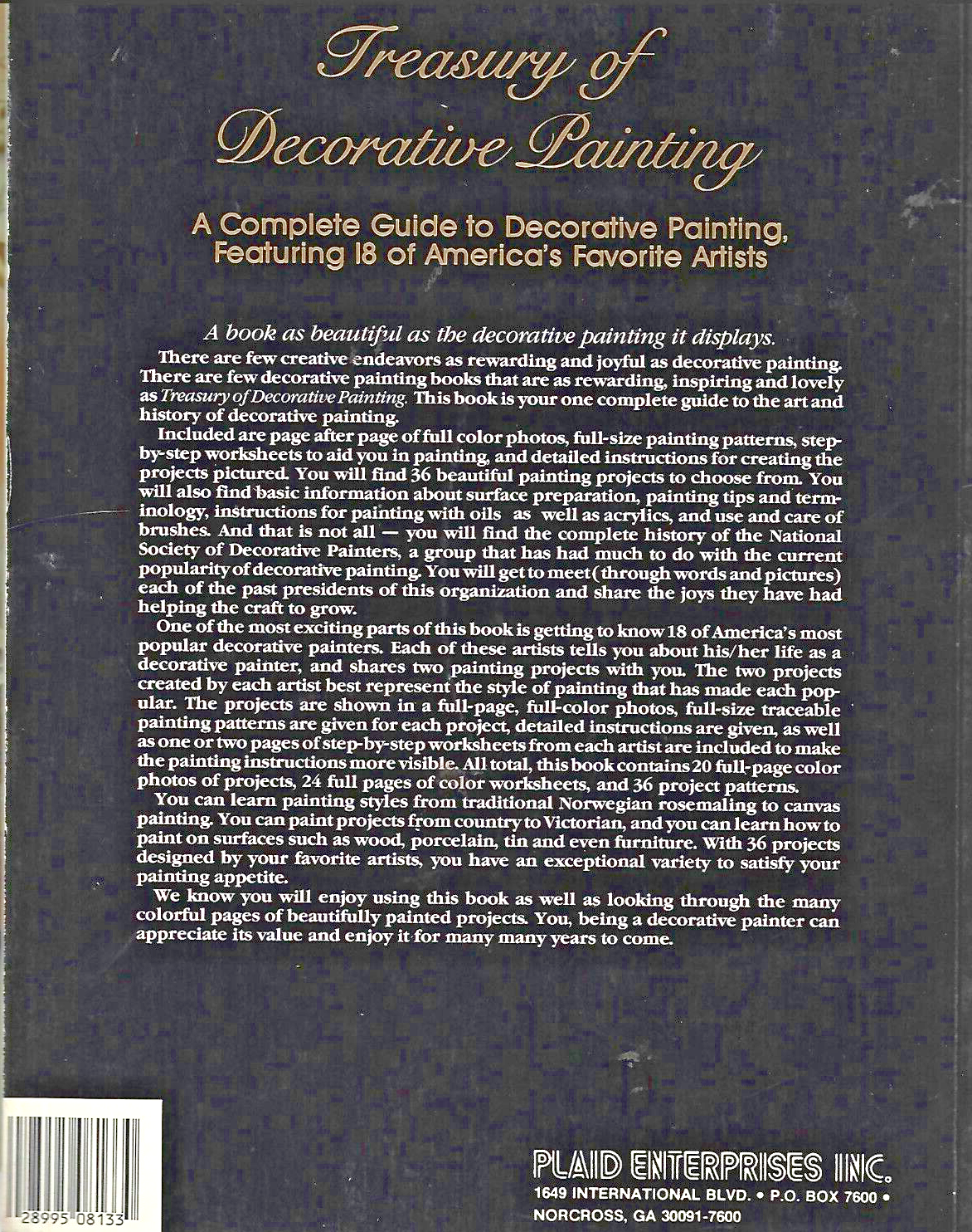 TREASURY OF DECORATIVE PAINTING BY 18 AMERICAN ARTISTS             B-1