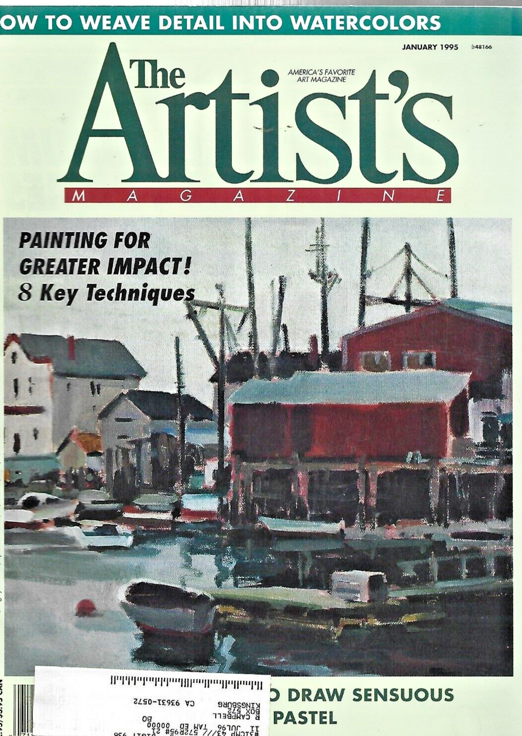 9- ARTIST'S MAGAZINES 1995 "JAN-FEB-MARCH-APRIL-MAY-JUNE-AUG-NOV-DEC          B3
