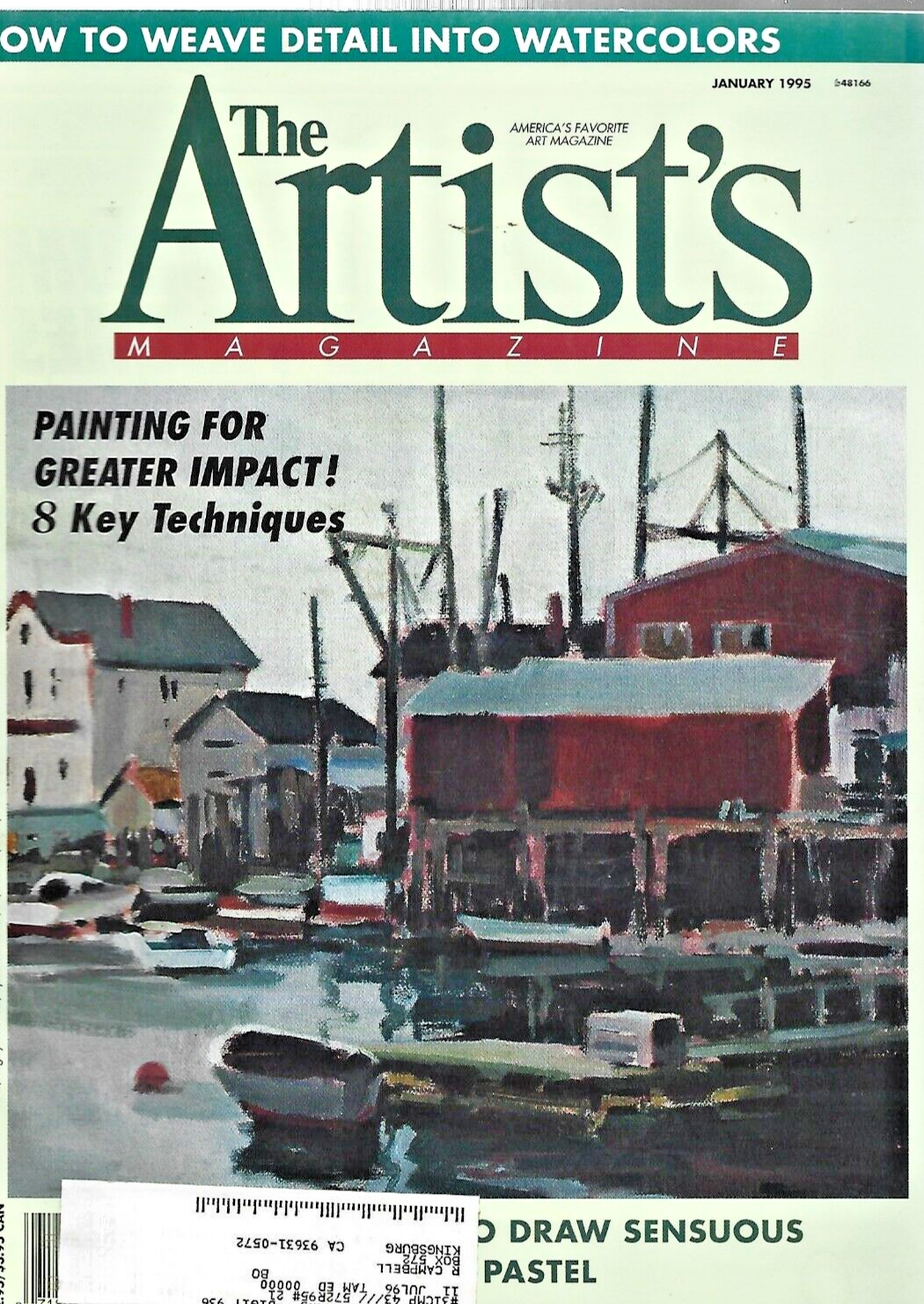 9- ARTIST'S MAGAZINES 1995 "JAN-FEB-MARCH-APRIL-MAY-JUNE-AUG-NOV-DEC          B3