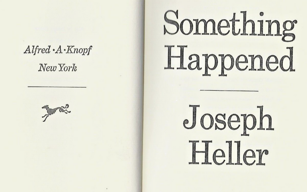 Something Happened 1974 HC by Joseph Heller  "Good "                         B-7