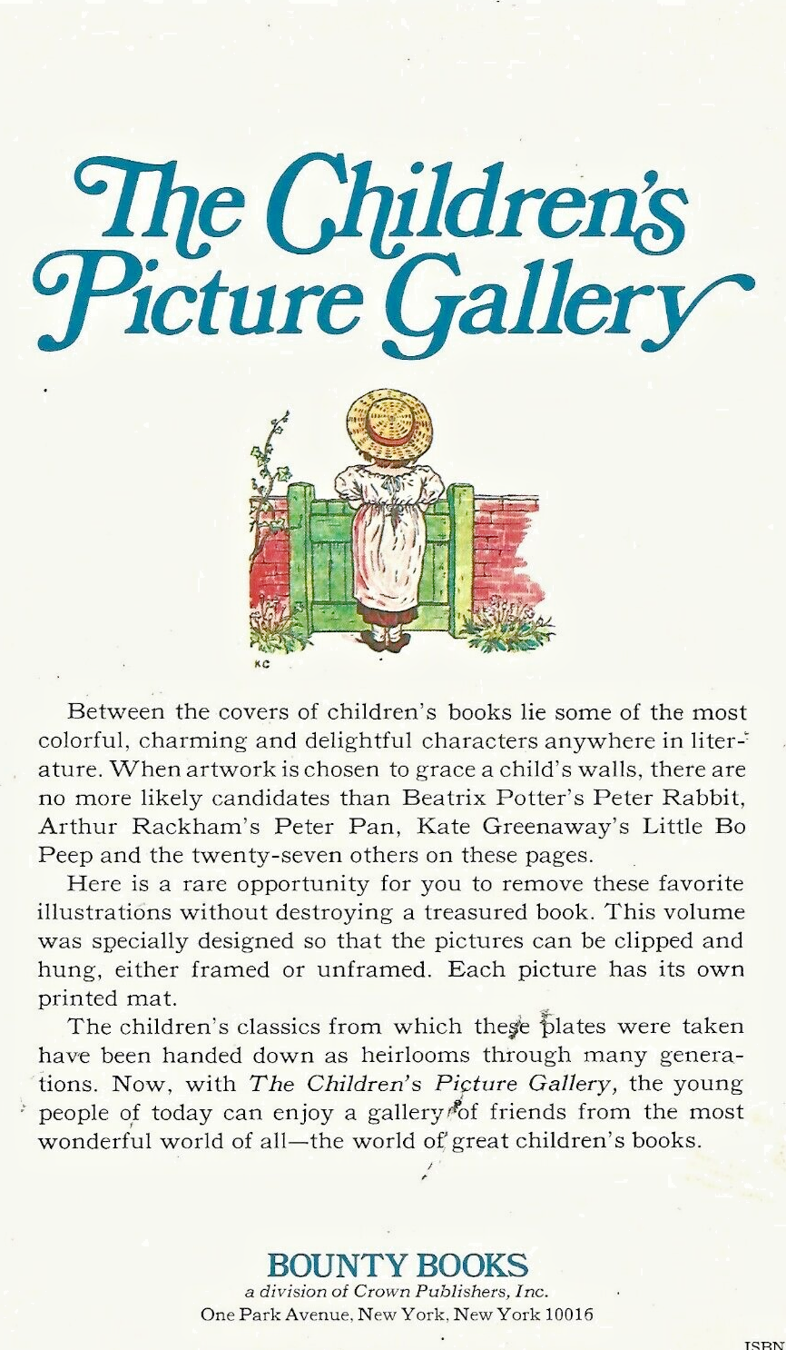 The Children's Picture Gallery by Pasquale Cool (1976, Trade Paperback)      B 4