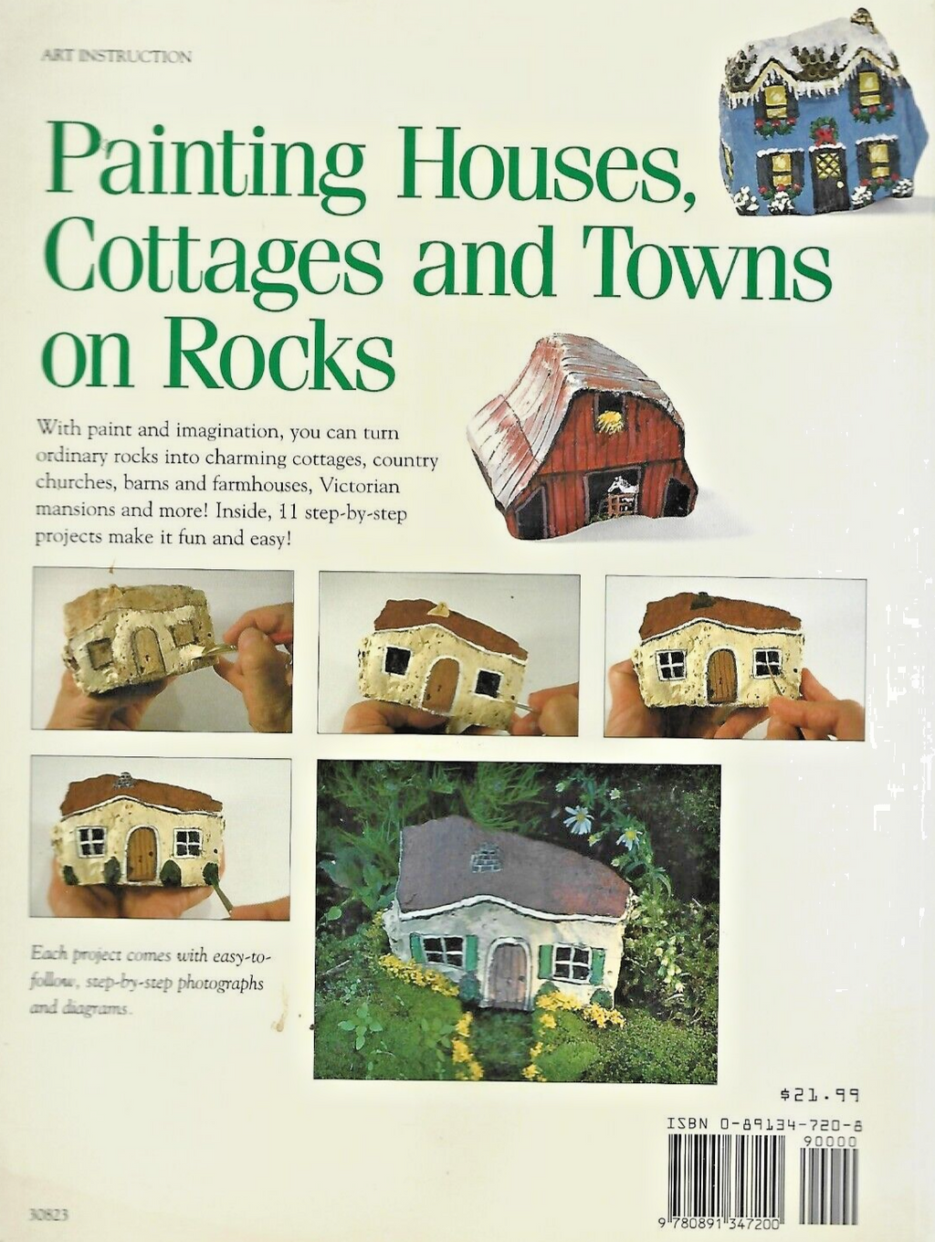 PAINTING HOUSES,COTTAGES and TOWNS on ROCKS 1996                            B-17