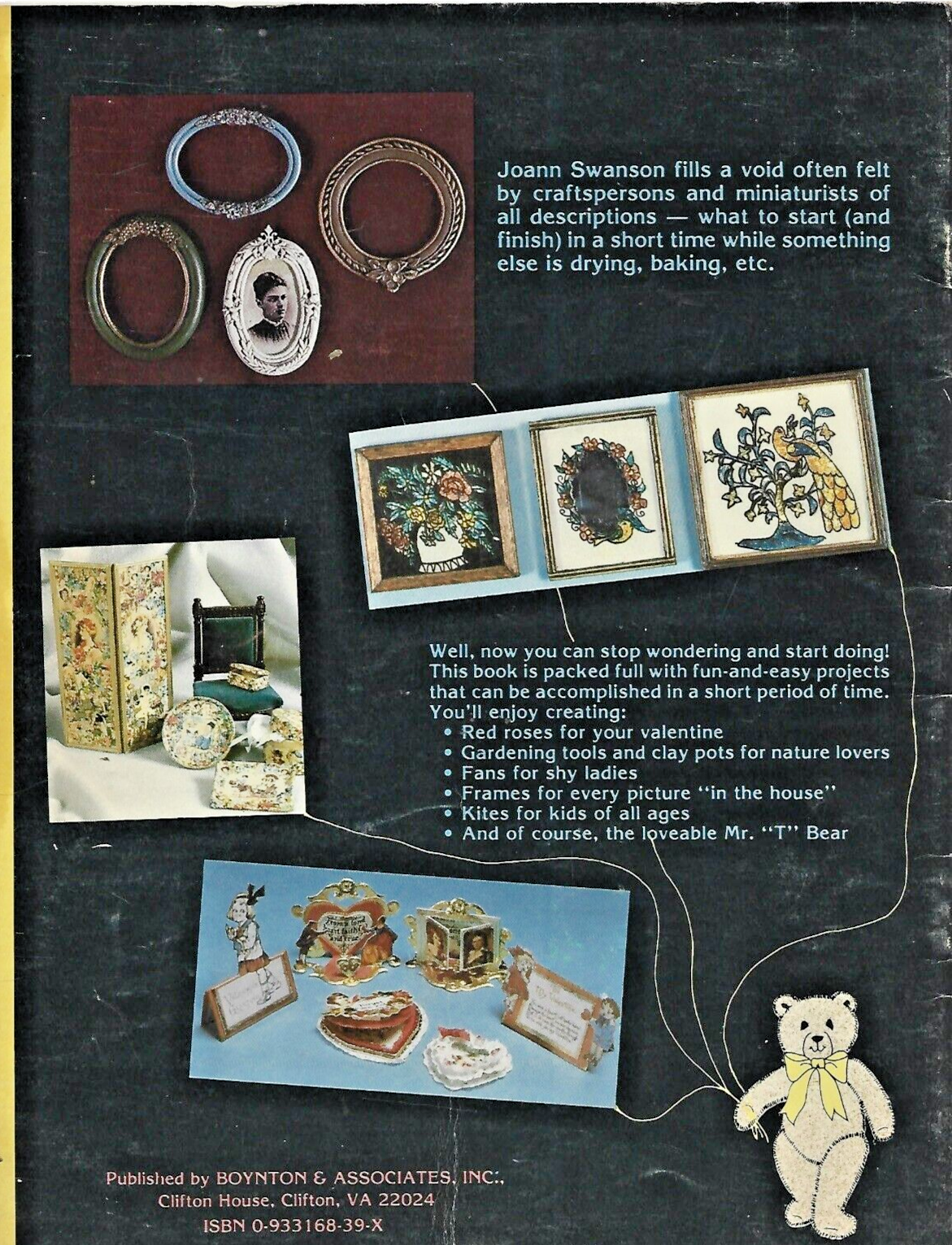 THE MINIATURIST'S WORKPENCH by Joann Swanson"Very Good"                     B-18