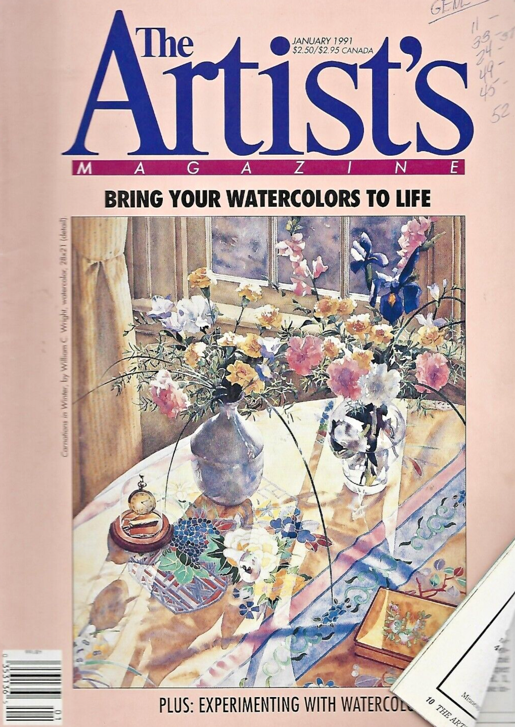 THE ARTIST'S MAGAZINE "10"1991 Magazines ( See Issues Below)   VG  B20