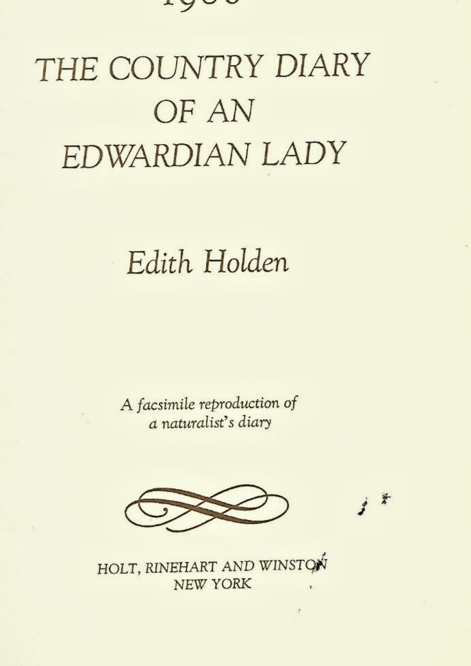 The Country Diary of an Edwardian Lady by Edith Holden 1906  HC          B-1