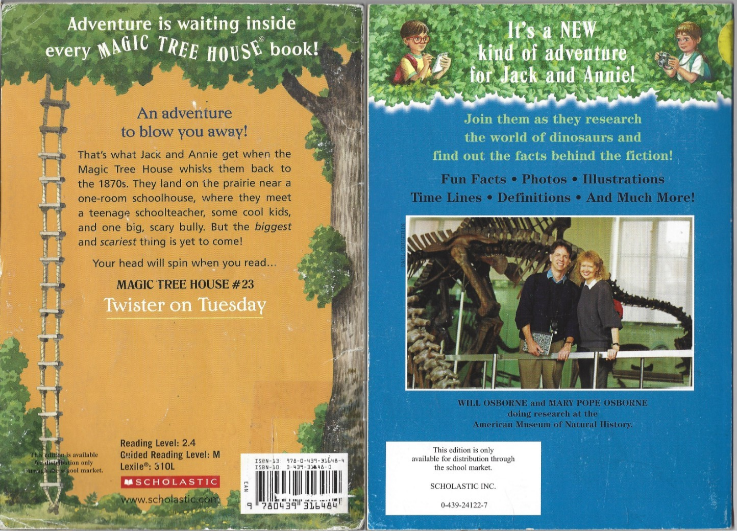 Magic Treehouse7,9,17,23 & Dinosaur Field Guide 1,by Mary Pope Osborne, PB  B32