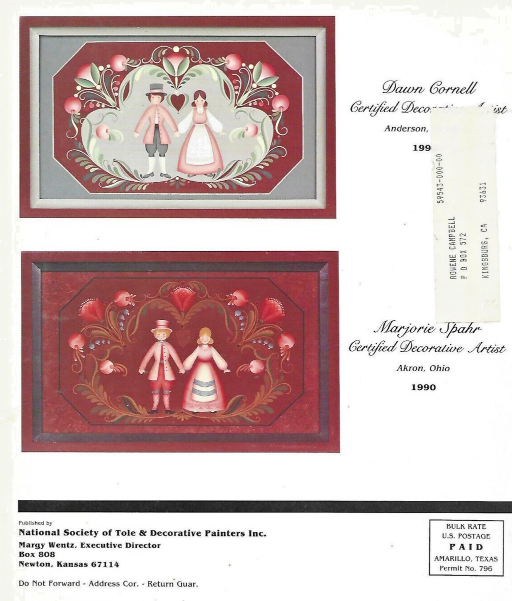 3-THE DECORATIVE PAINTER Magazines 1989/1990"Very Good"                     B-18