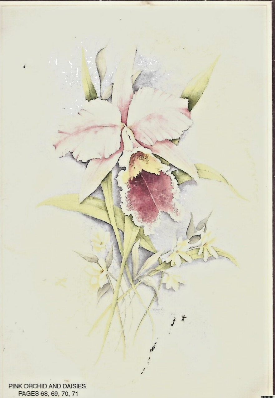 FLOWERS,RIBBON and Lace in Watercolor by Lynda McCulloch                     B-4