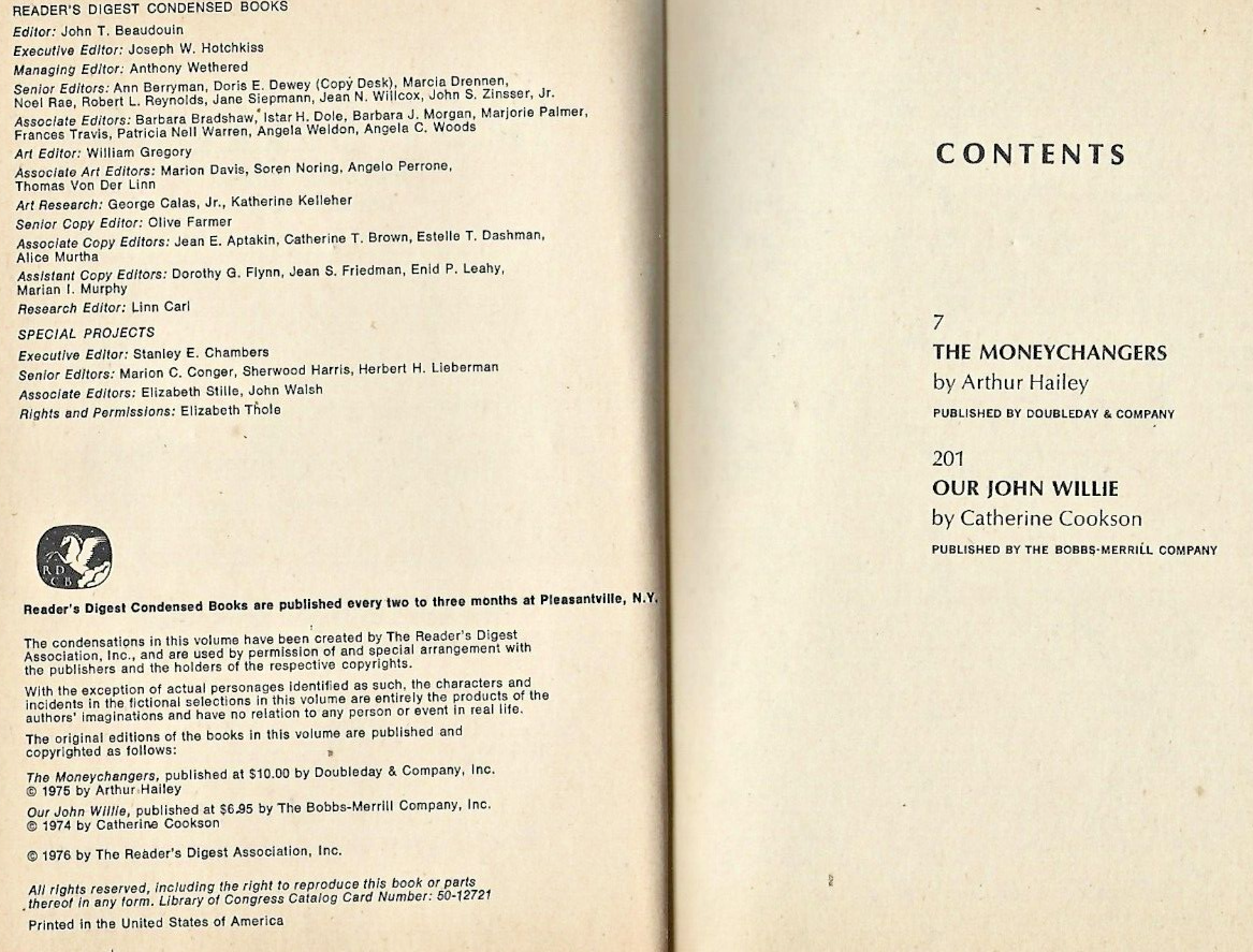 Best Sellers 'Readers Digest Condensed Books"1976 HC                        B-19