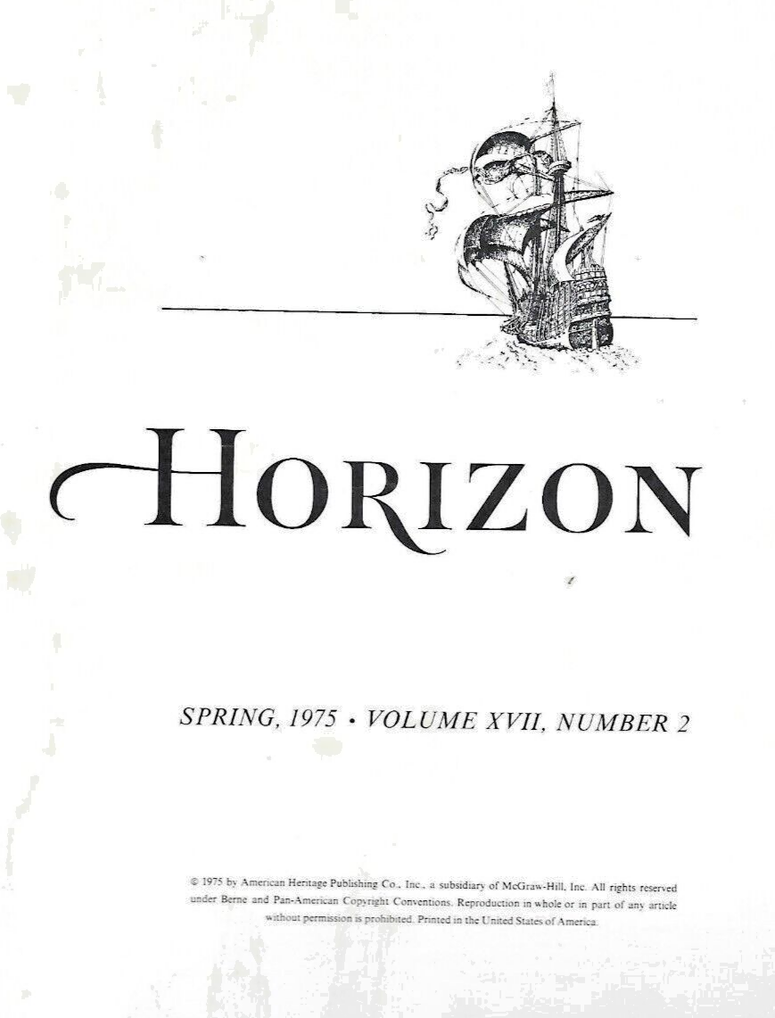 5- HORIZON MAGAZINES H/C 1972/1976 SEE DETAILS SELLERS DESCRIPTION          B-13