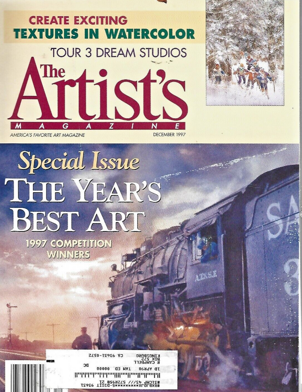 7-ARTIST'S MAGAZINES 1997 " JAN-FEB-MARCH-APRIL-MAY-SEPT-DEC                 B11