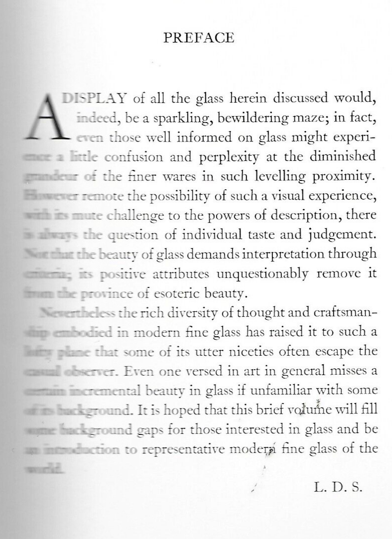 Modern Fine Glass by Leloise Skelley 1943 H/C                                B-5