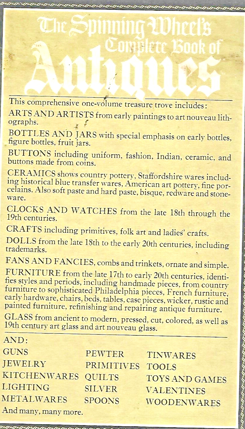 The Spinning Wheel's Complete Book of Antiques by Albert Revi...            B-5