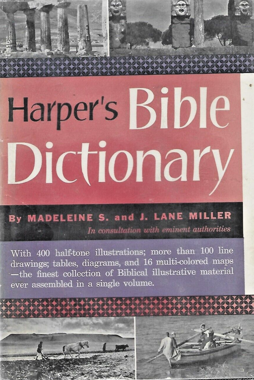 VTG 1961 Harper's Bible Dictionary  Madeleine & J. Lane Miller HC           B-24
