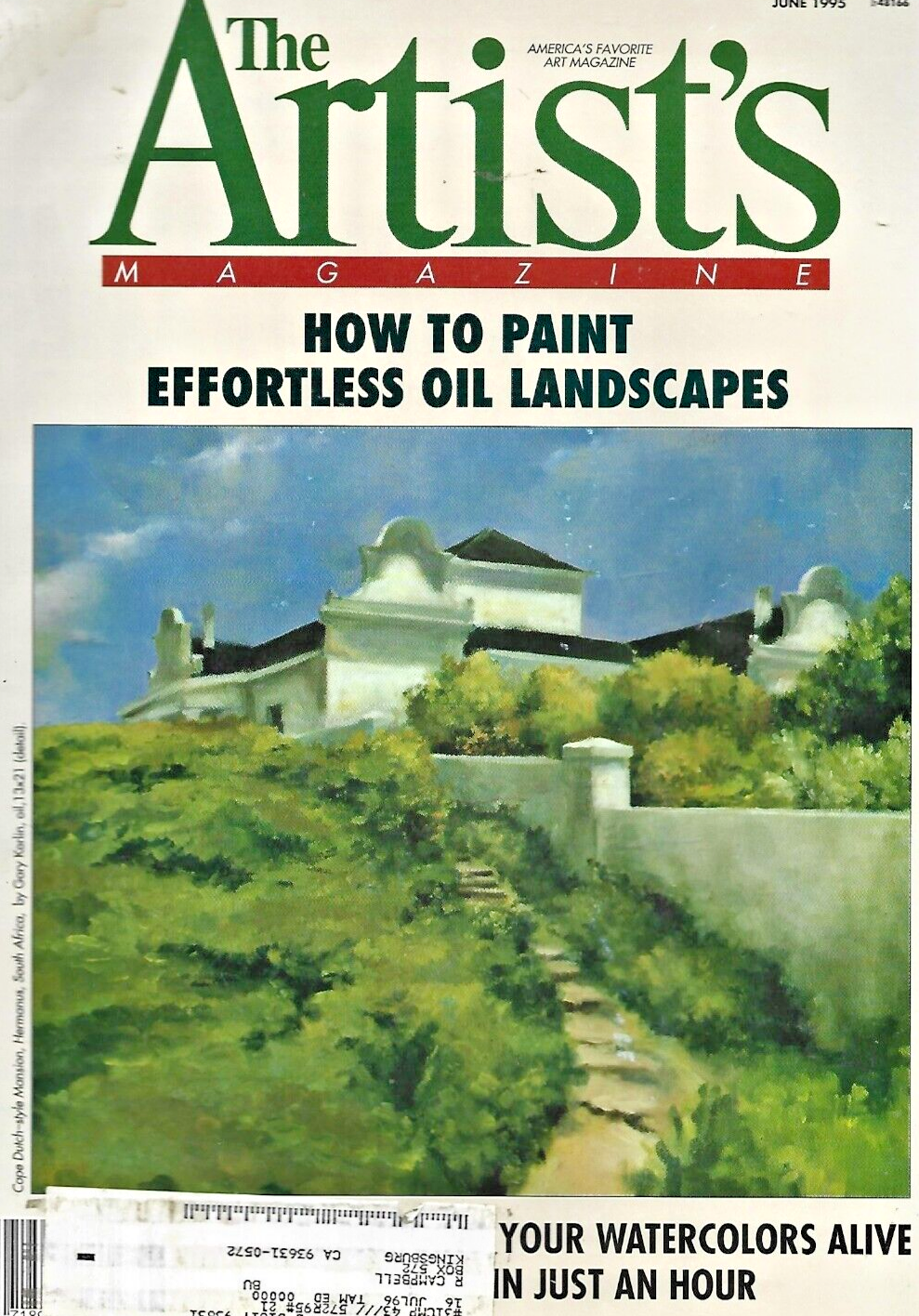 9- ARTIST'S MAGAZINES 1995 "JAN-FEB-MARCH-APRIL-MAY-JUNE-AUG-NOV-DEC          B3