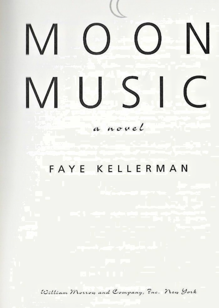 Moon Music : A Novel by Faye Kellerman (1998, Hardcover)        "VG"        B-28