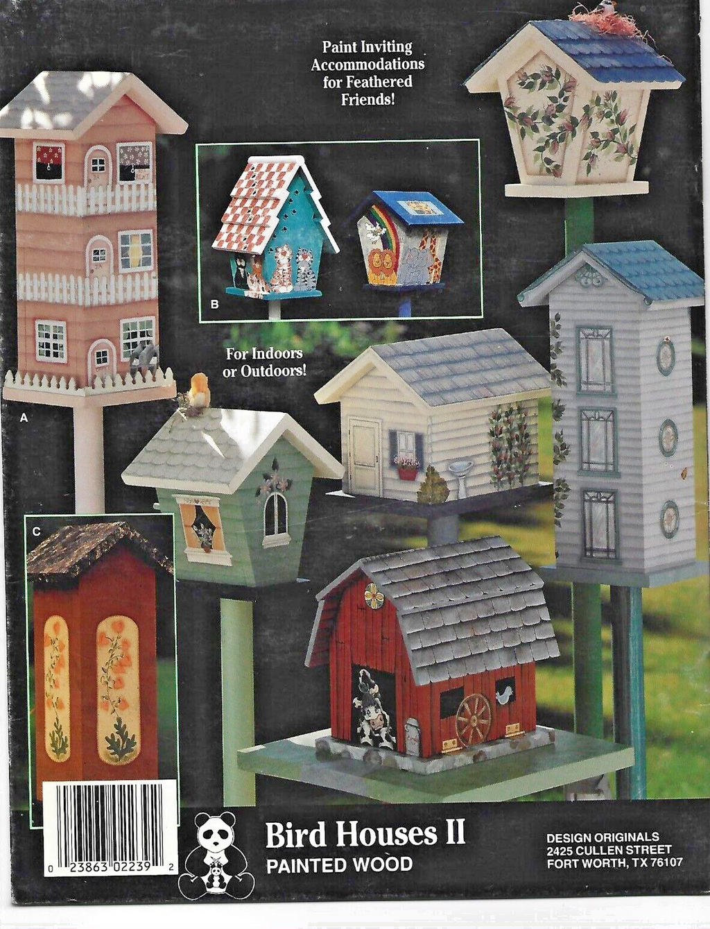 BIRD HOUSES II PAINTED WOOD/ Carol Spooner 1991                             B-18